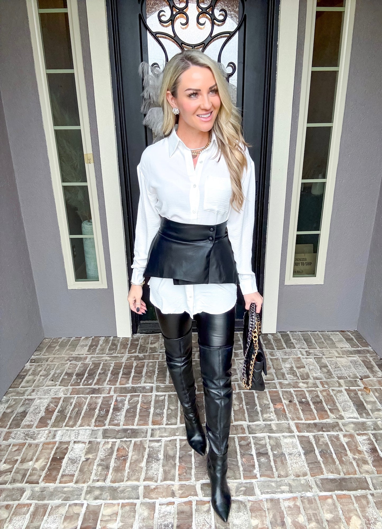 Refined Moment Blouse - White