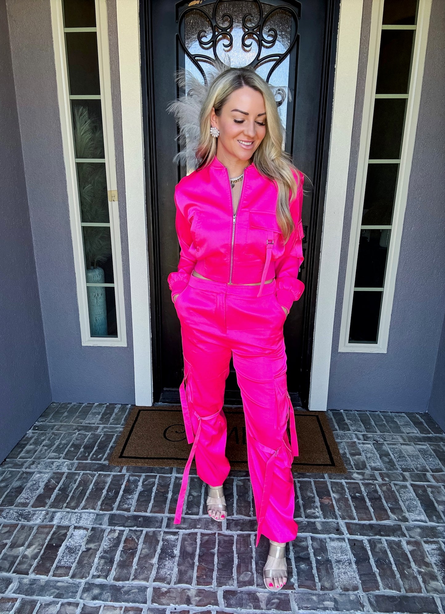 Pink Panther Satin Joggers