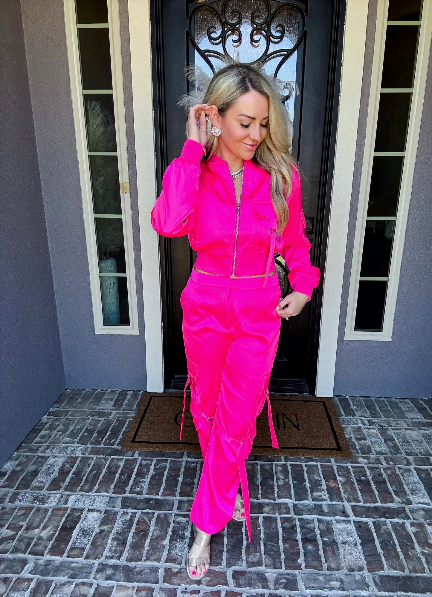 Pink Panther Satin Joggers