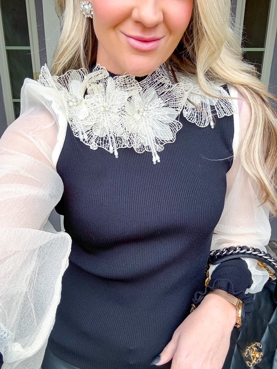 Sweet Darling Lace Blouse - Ivory