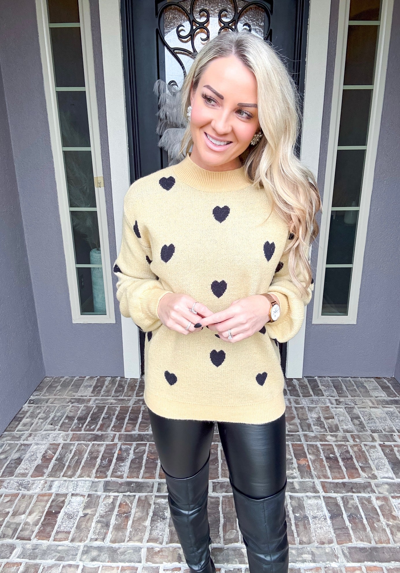 Easy To Love Heart Sweater