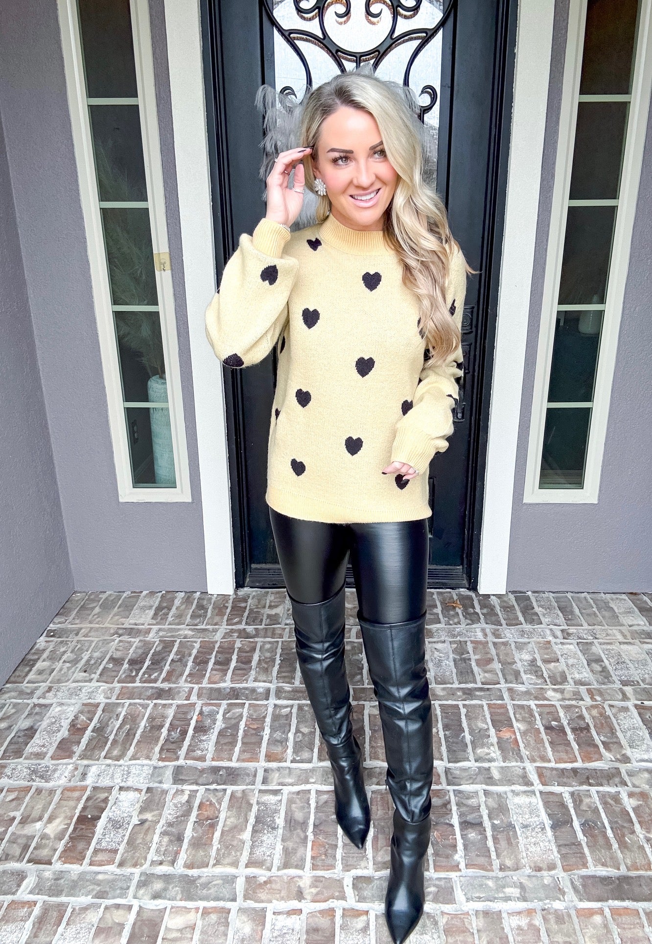 Easy To Love Heart Sweater