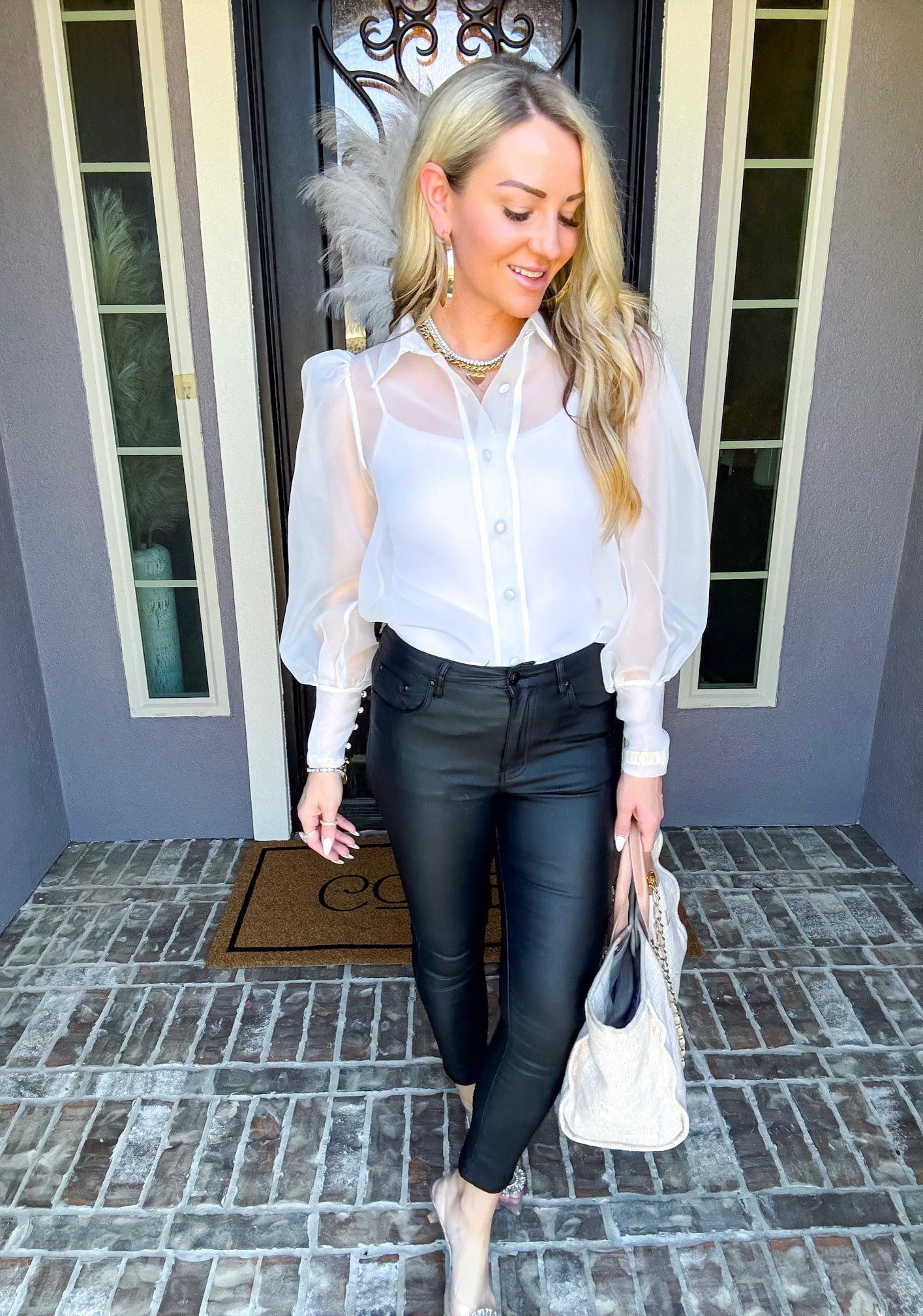 Morning Mist Sheer Blouse