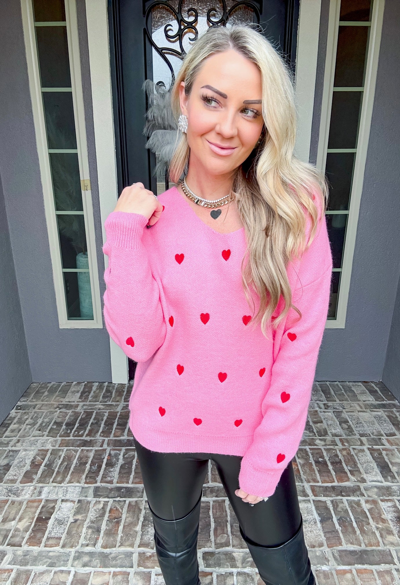 Cupids Kiss Heart Sweater