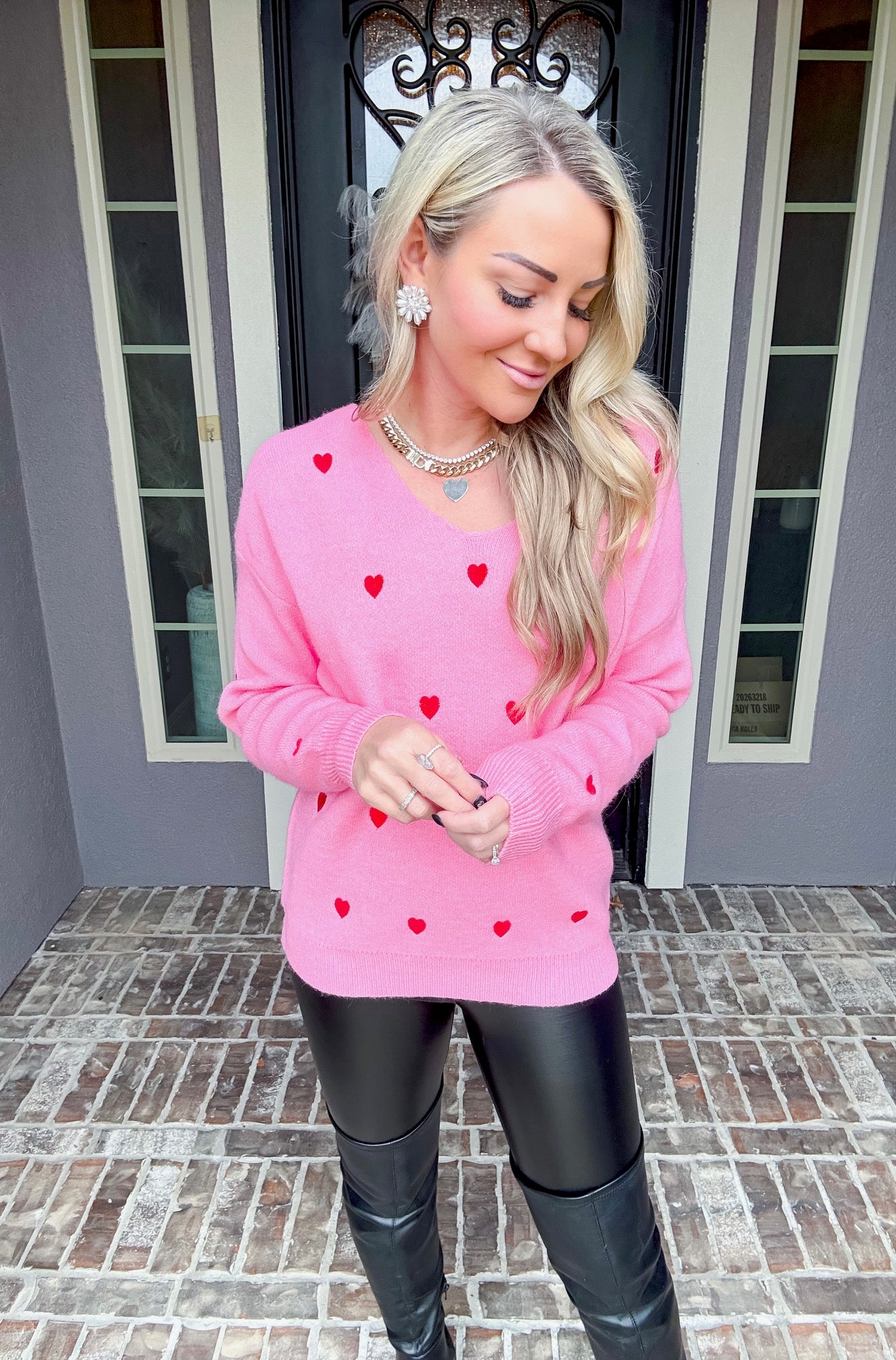 Cupids Kiss Heart Sweater