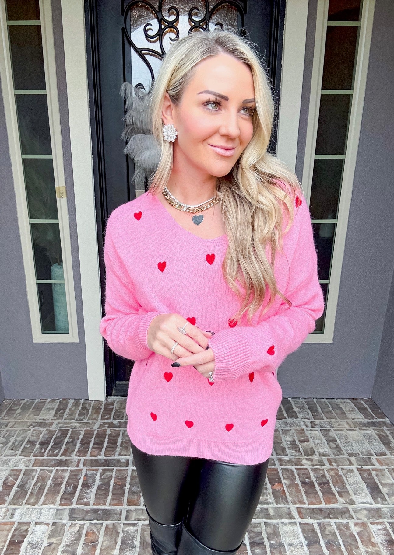 Cupids Kiss Heart Sweater
