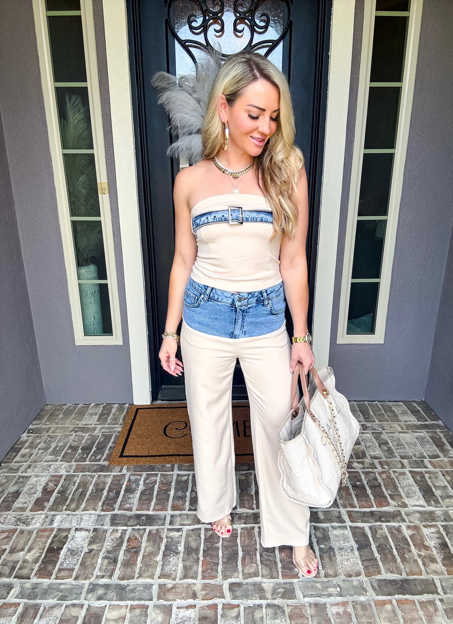 Casual Chic Denim Trousers