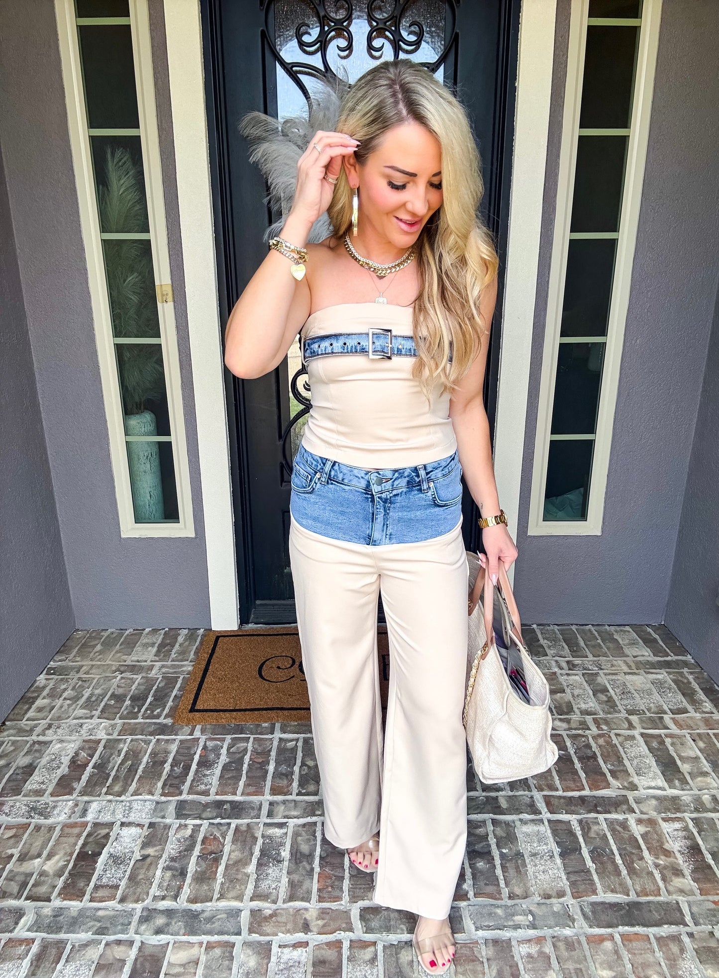 Casual Chic Denim Trousers