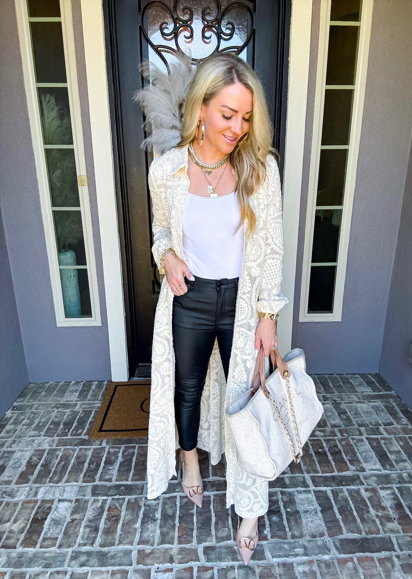 Meet Me At The Palms Lace Duster