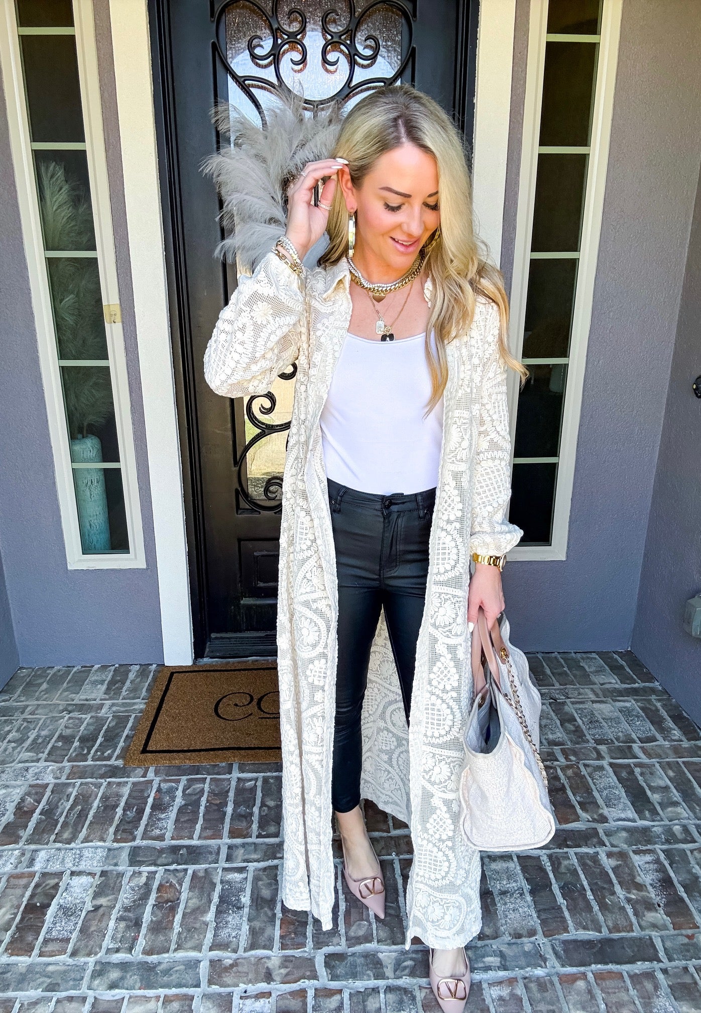 Meet Me At The Palms Lace Duster