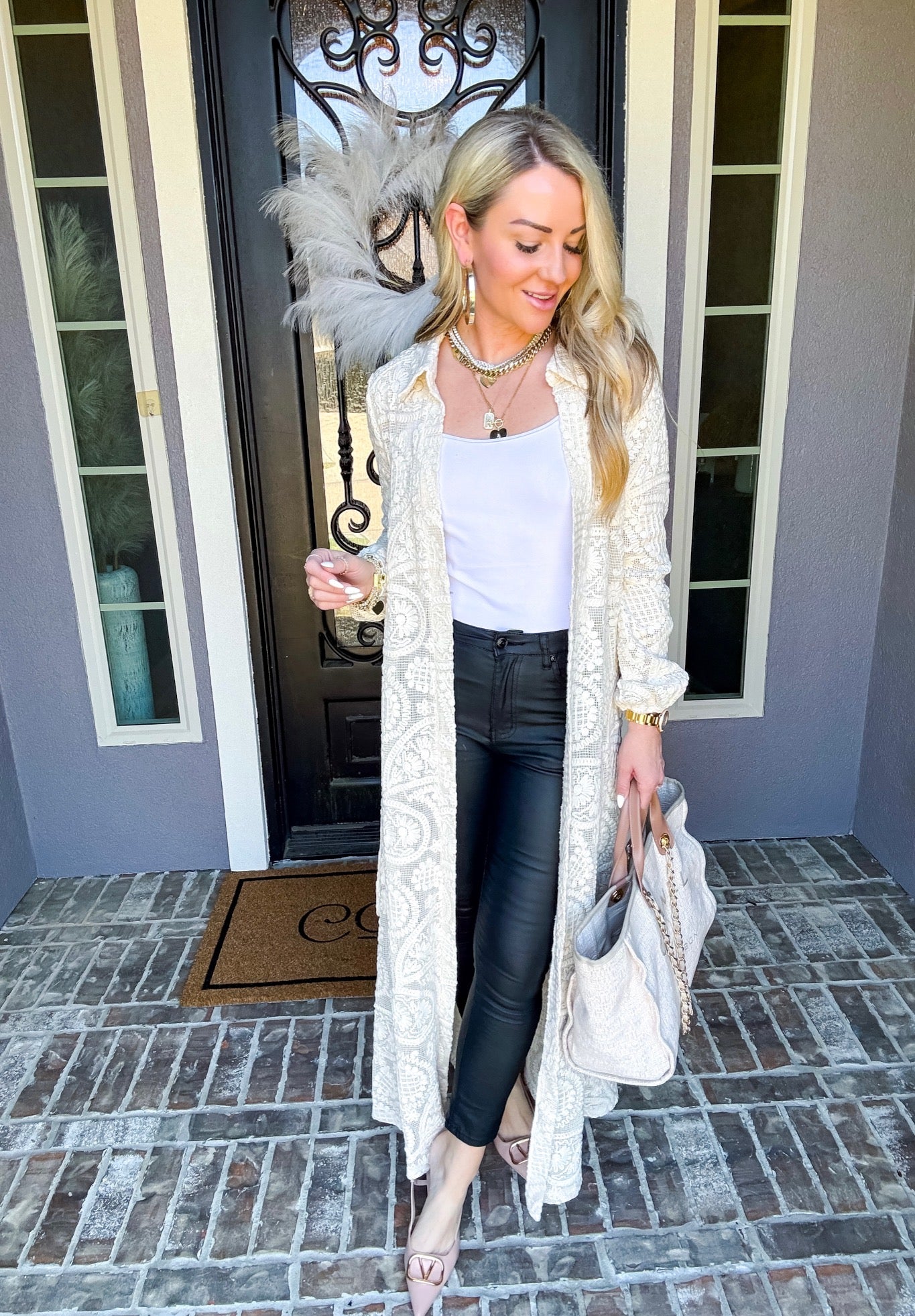Meet Me At The Palms Lace Duster