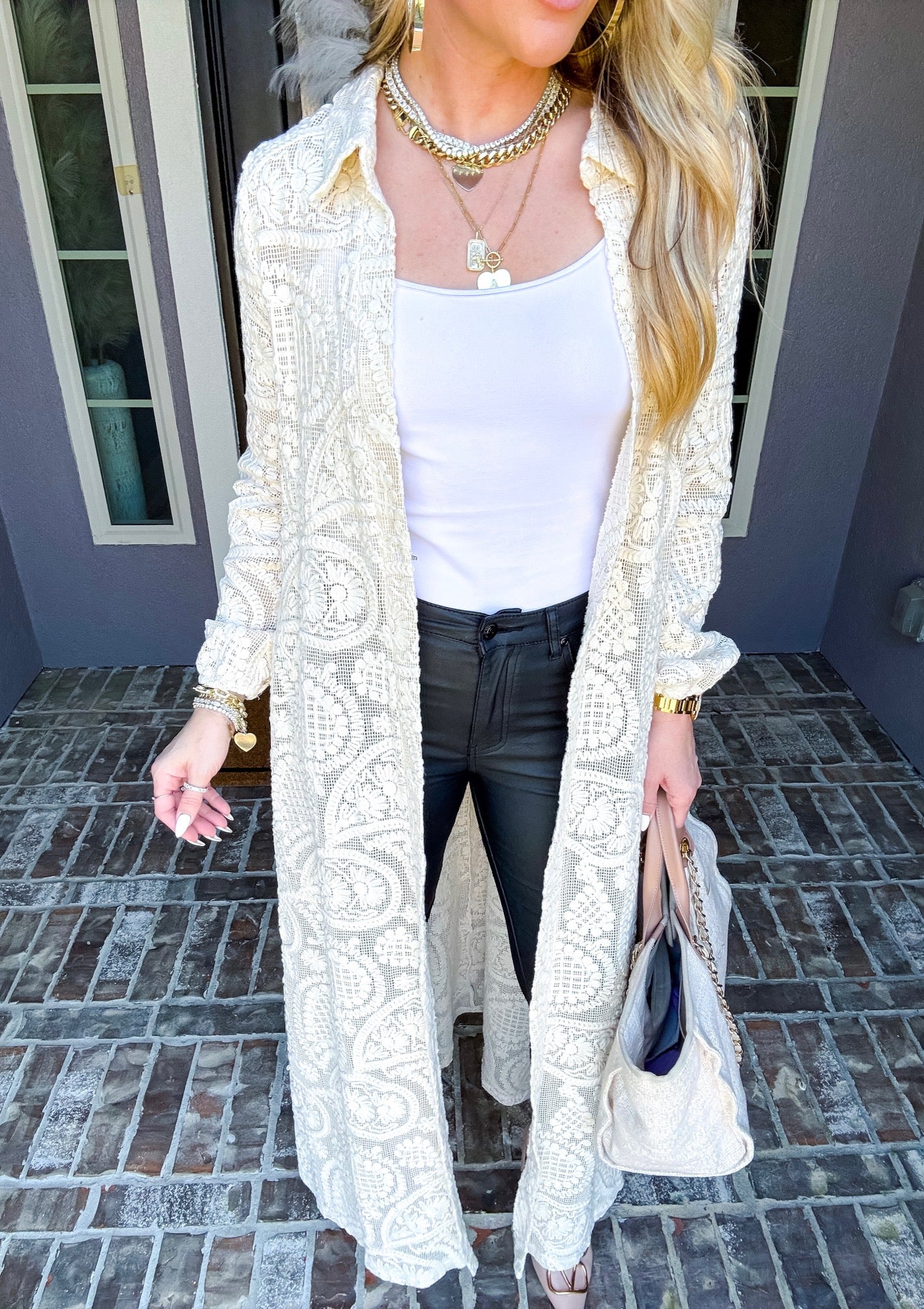 Meet Me At The Palms Lace Duster