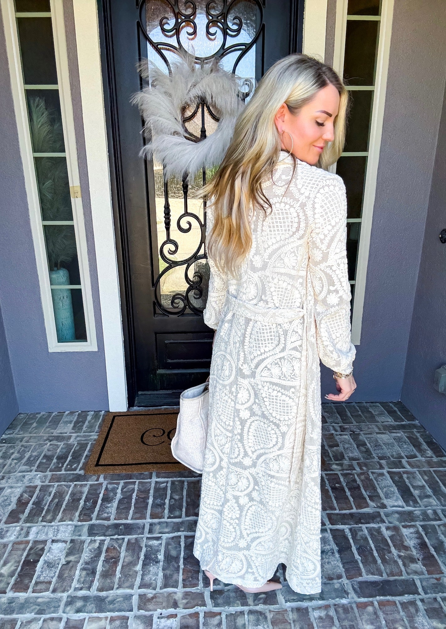 Meet Me At The Palms Lace Duster