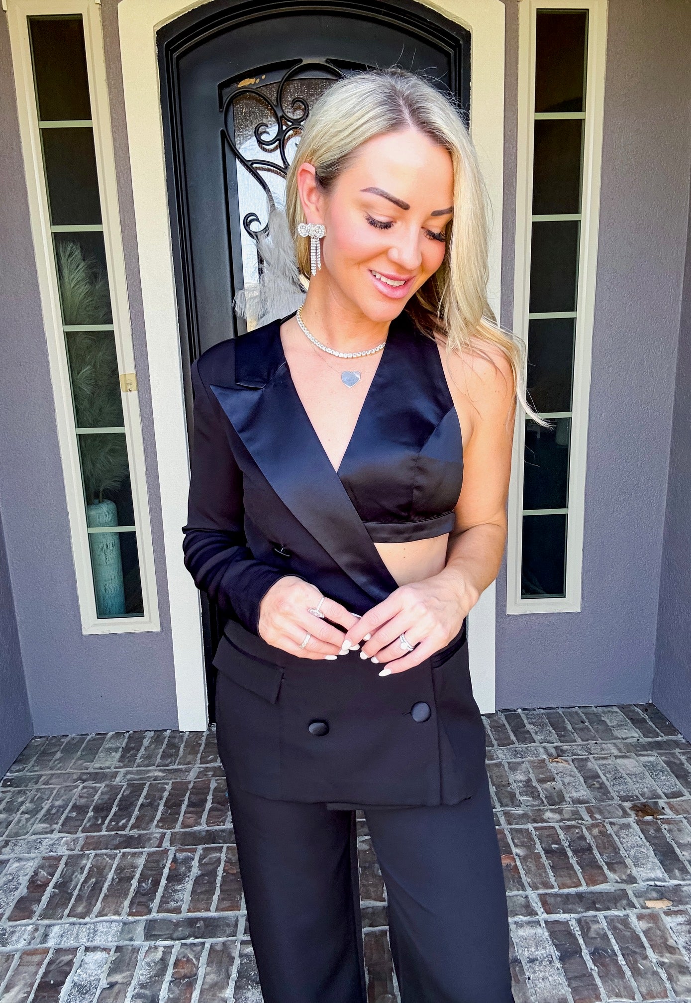 Hollywood nights Cutout Blazer