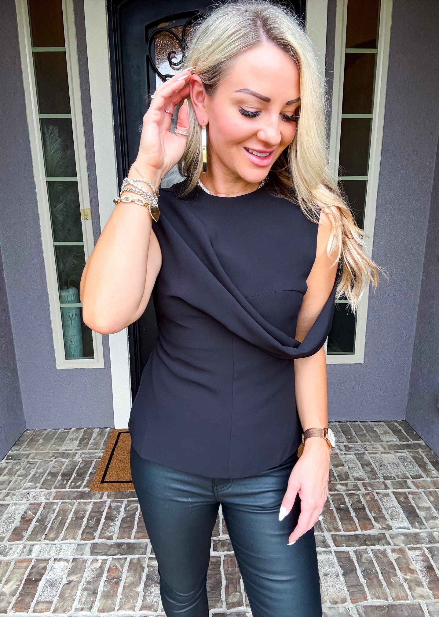 Coastal Luxe Top - Black