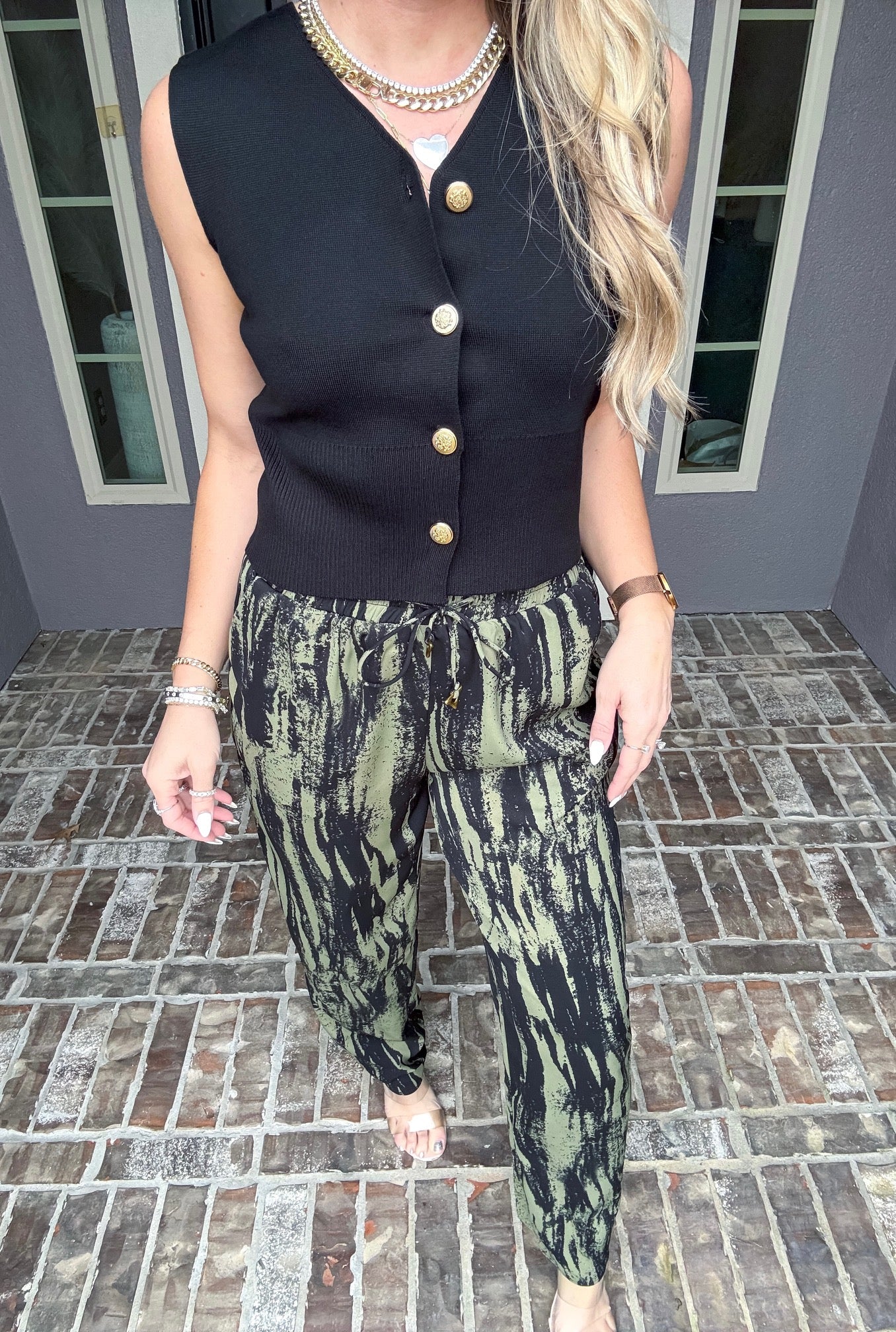 Keep It Cool Olive Joggers