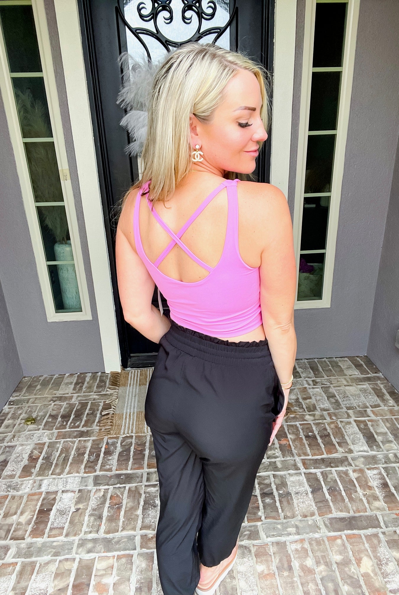 Get Your Sweat On Workout Top - Pink