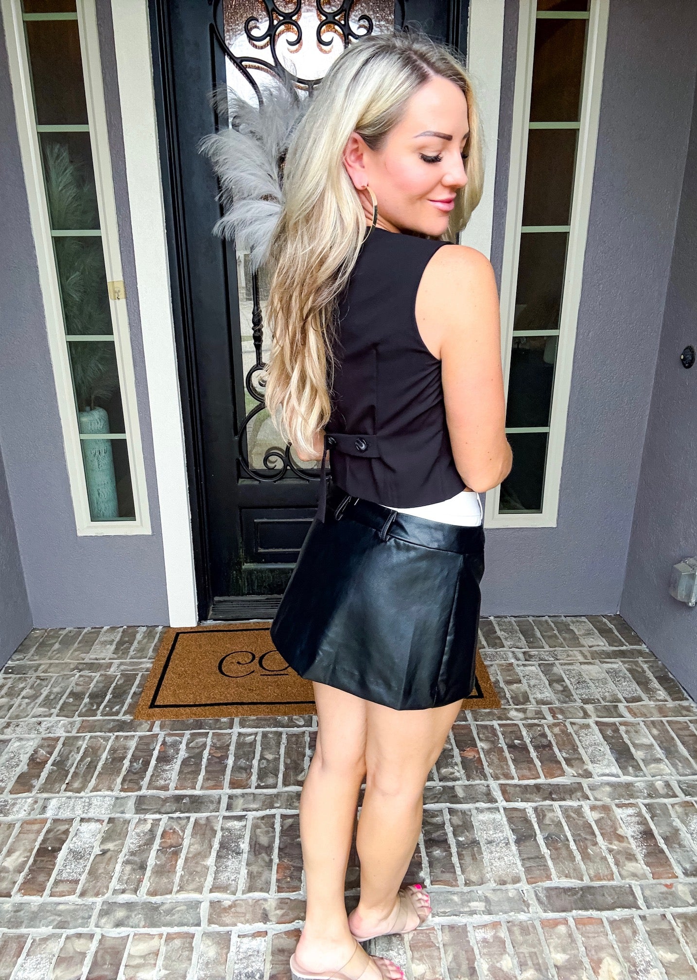 Blaire Double Waist Skort