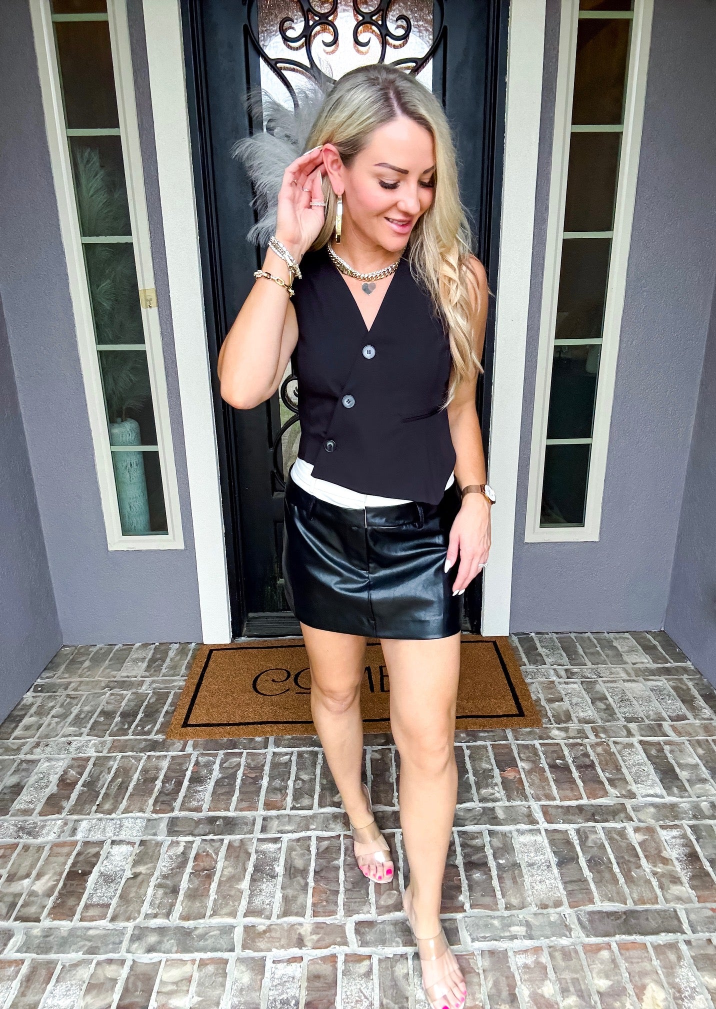 Blaire Double Waist Skort