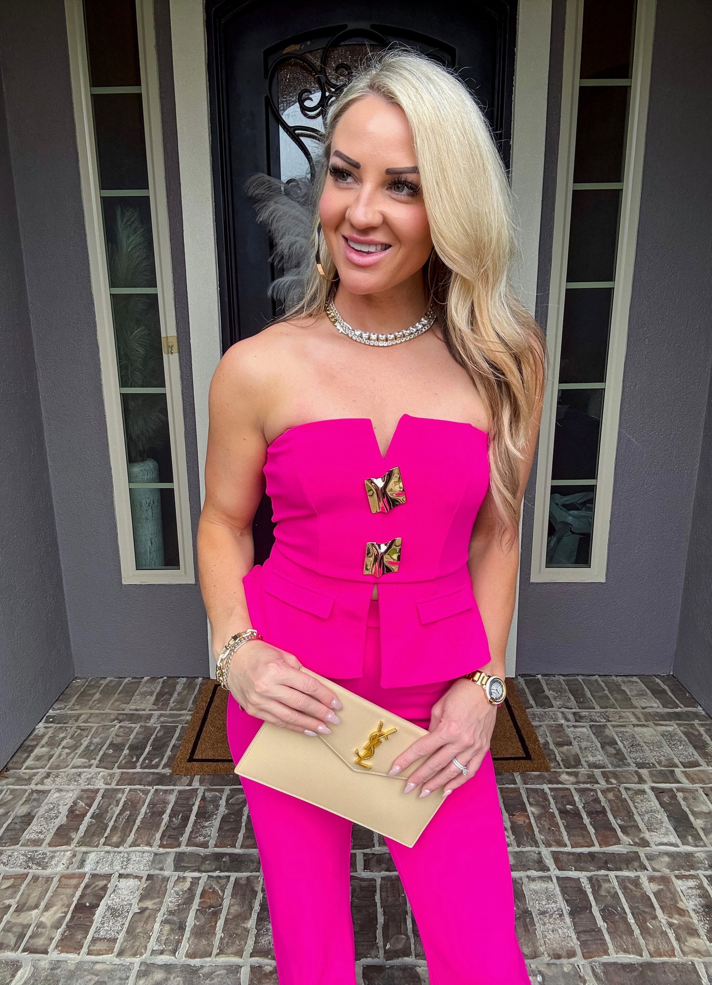 Pink Lady Strapless Top