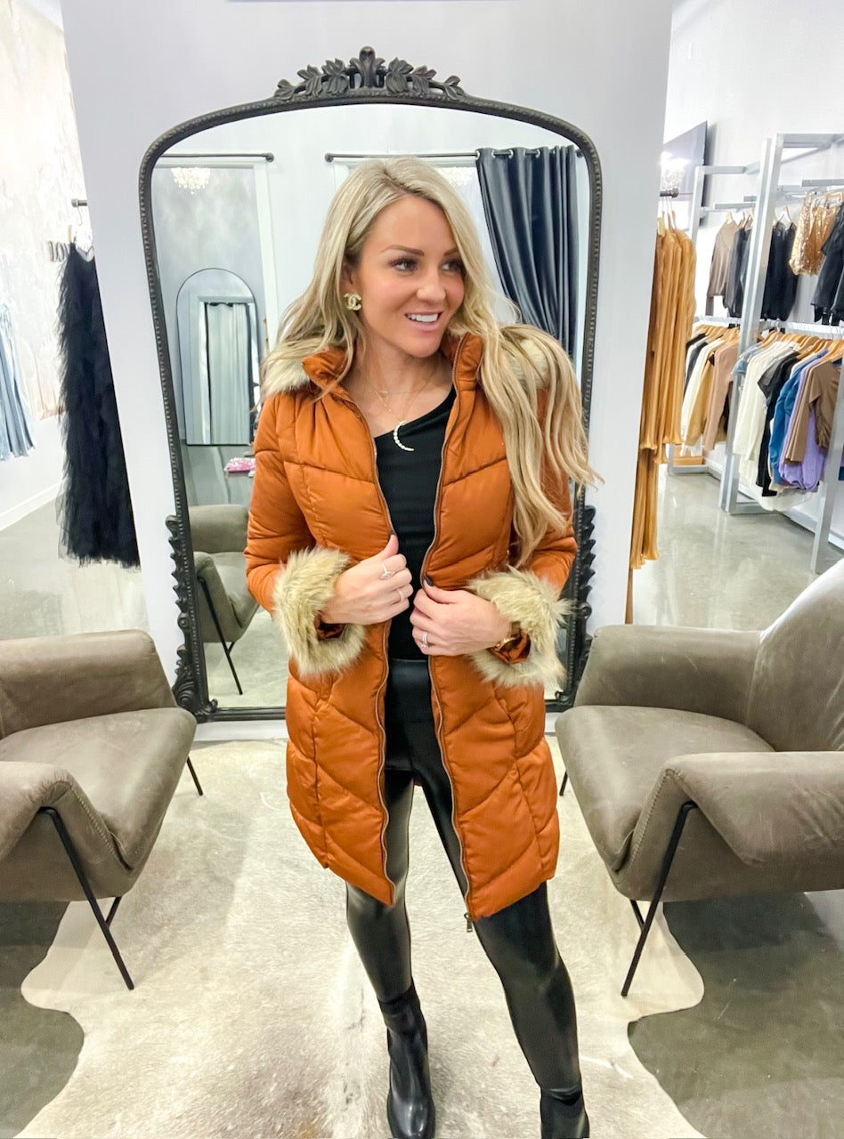 Fur Puffer Coat