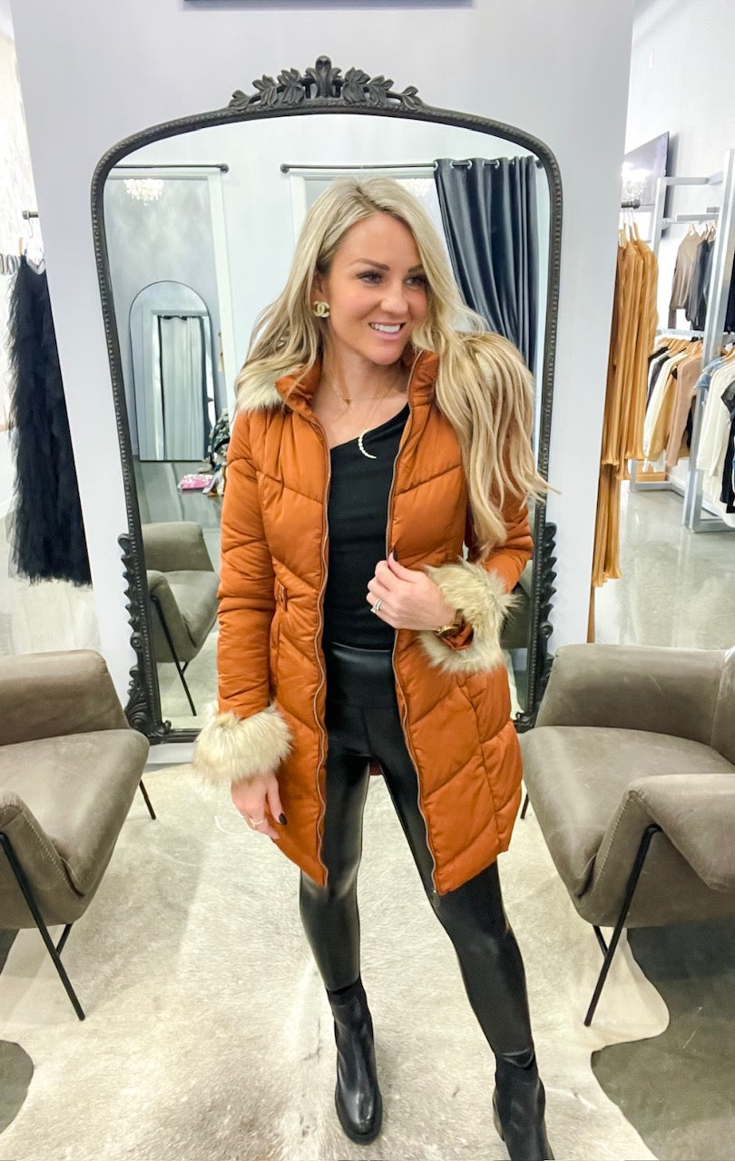 Fur Puffer Coat