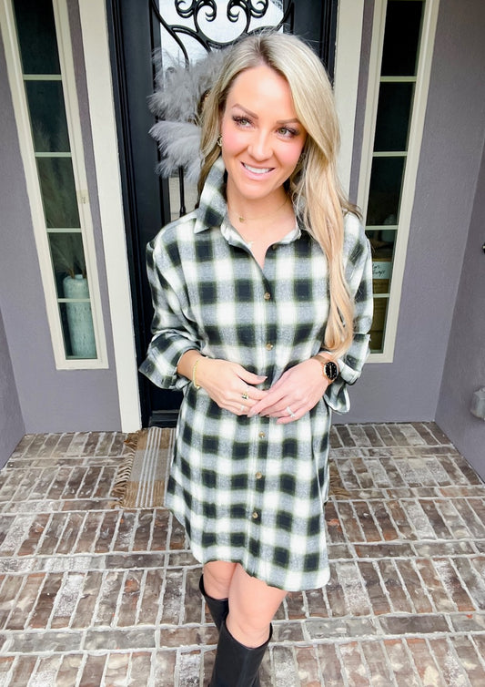 Plaid About You Dress