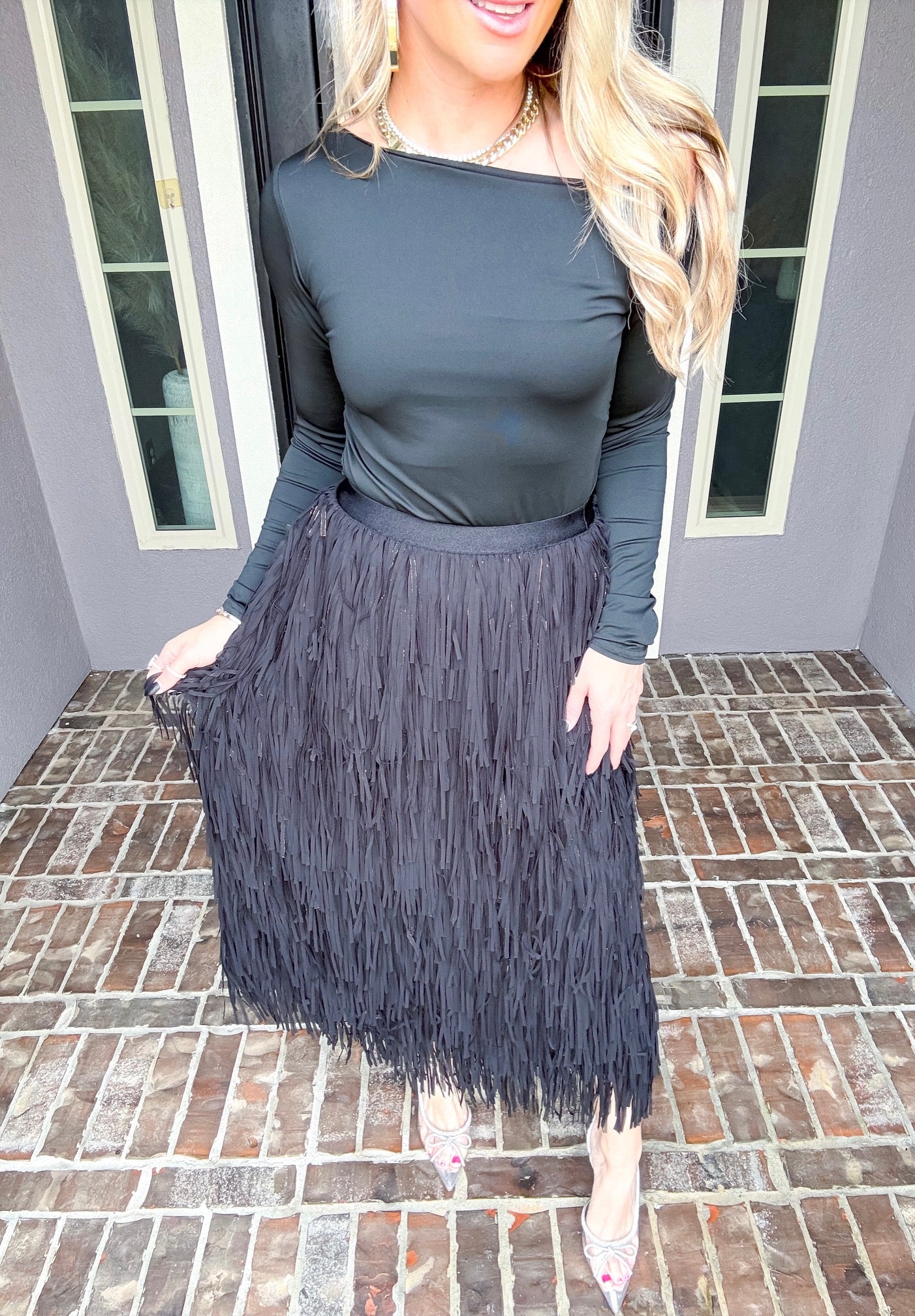 Rodeo Nights Fringe Skirt