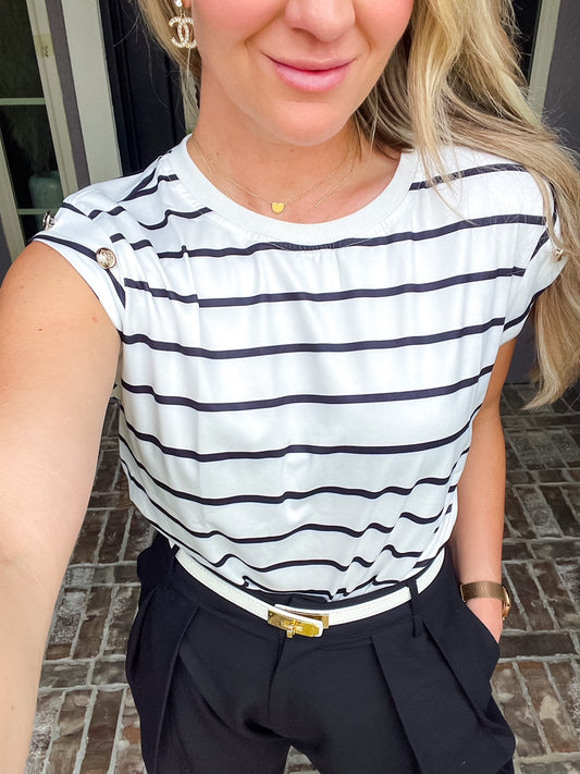Simply Chic Striped Top