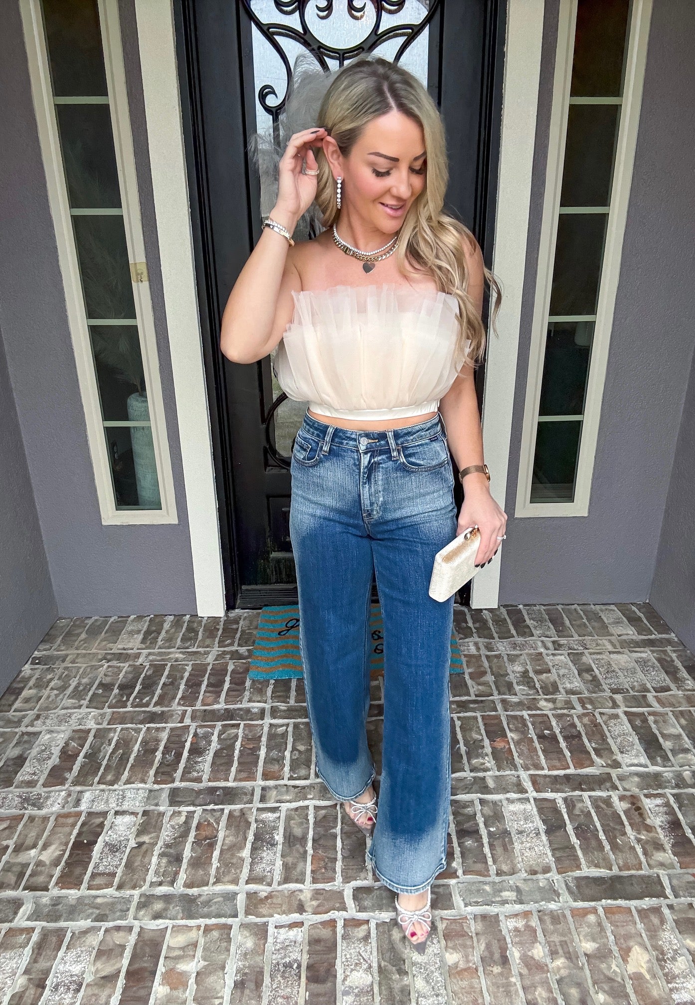 Sweet On You Tulle Top - Cream