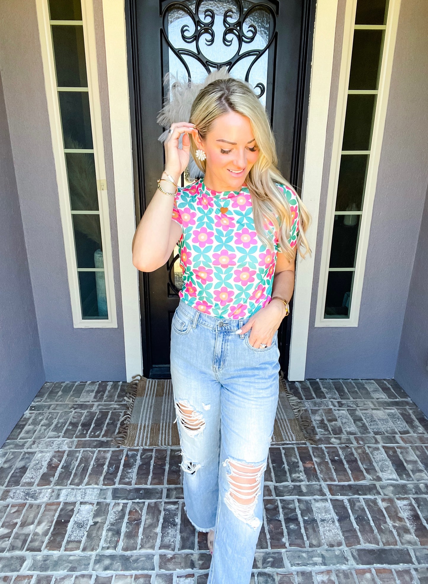 Vintage Flower Top