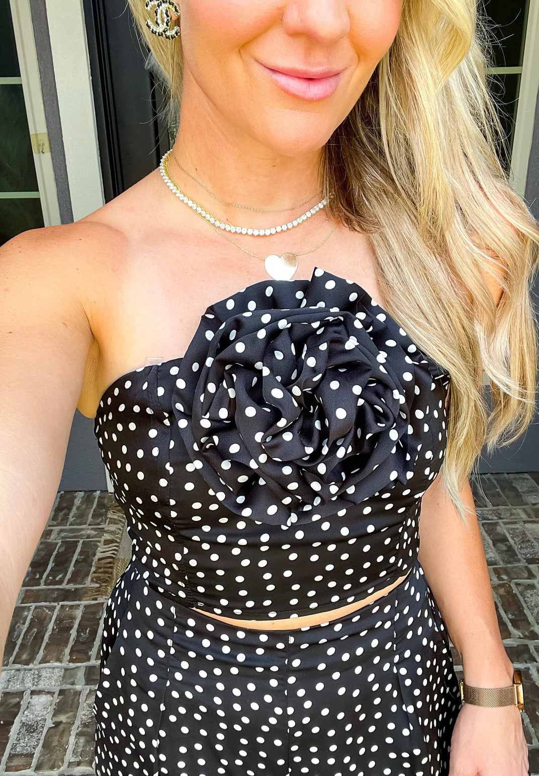 Meet Me In Paris Polka Dot Top