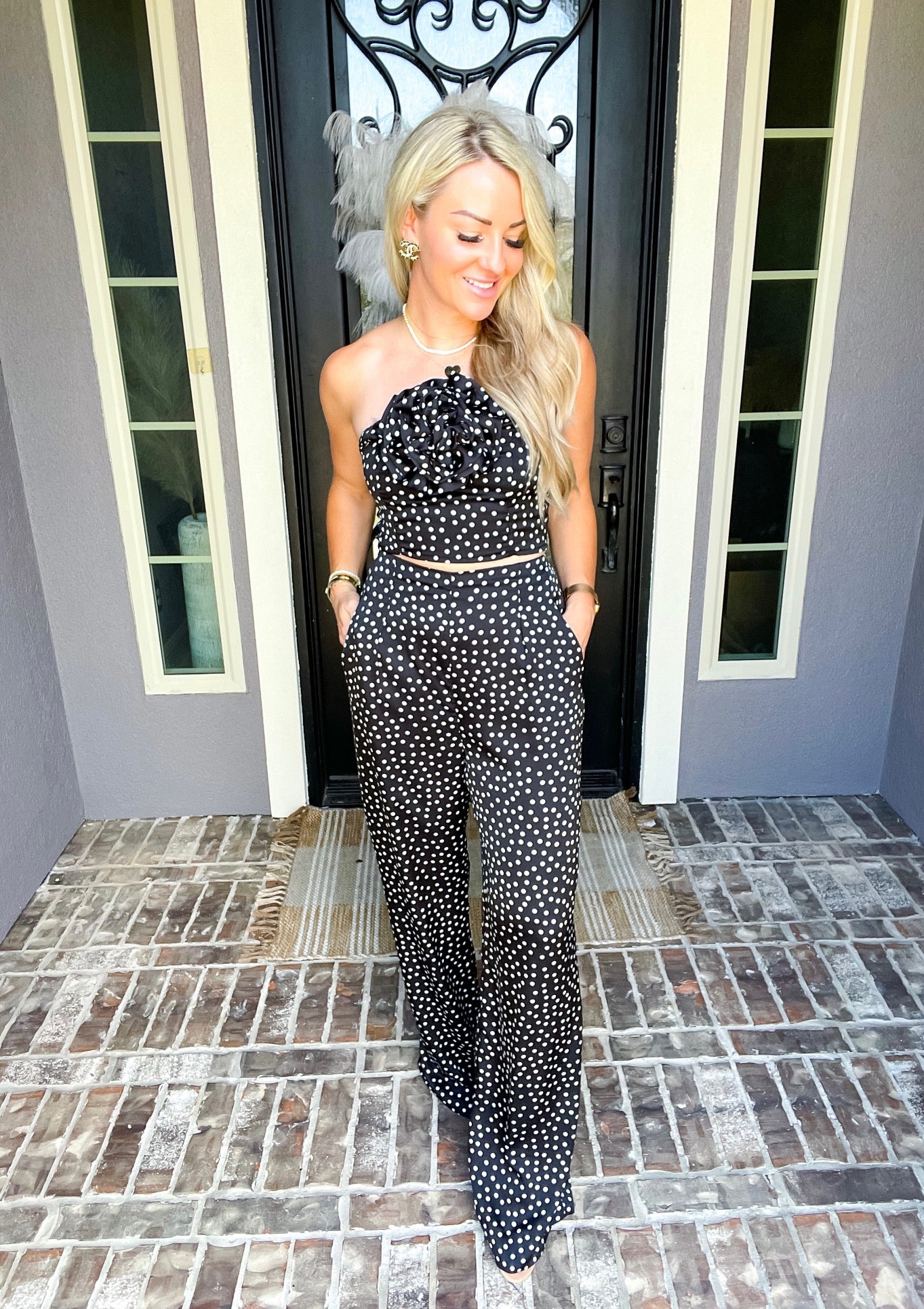 Meet Me In Paris Polka Dot Top