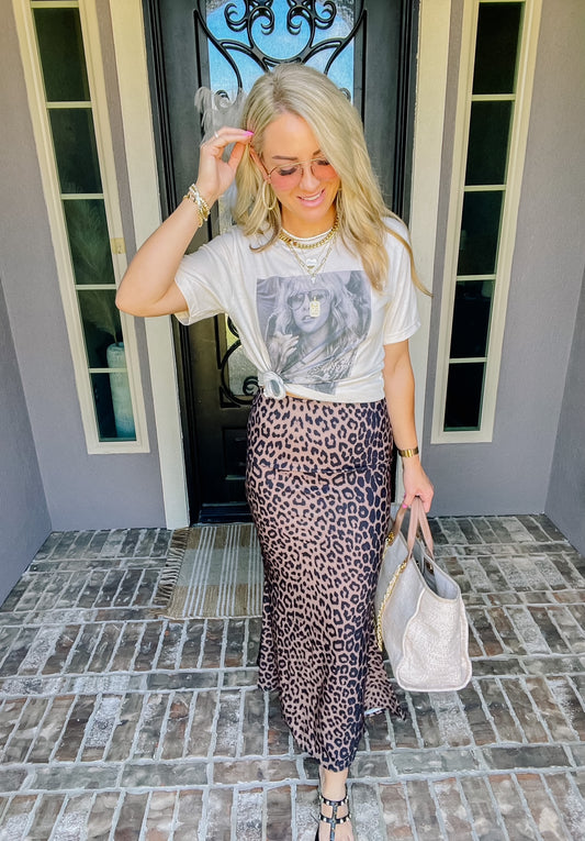 LA Girl Leopard Skirt