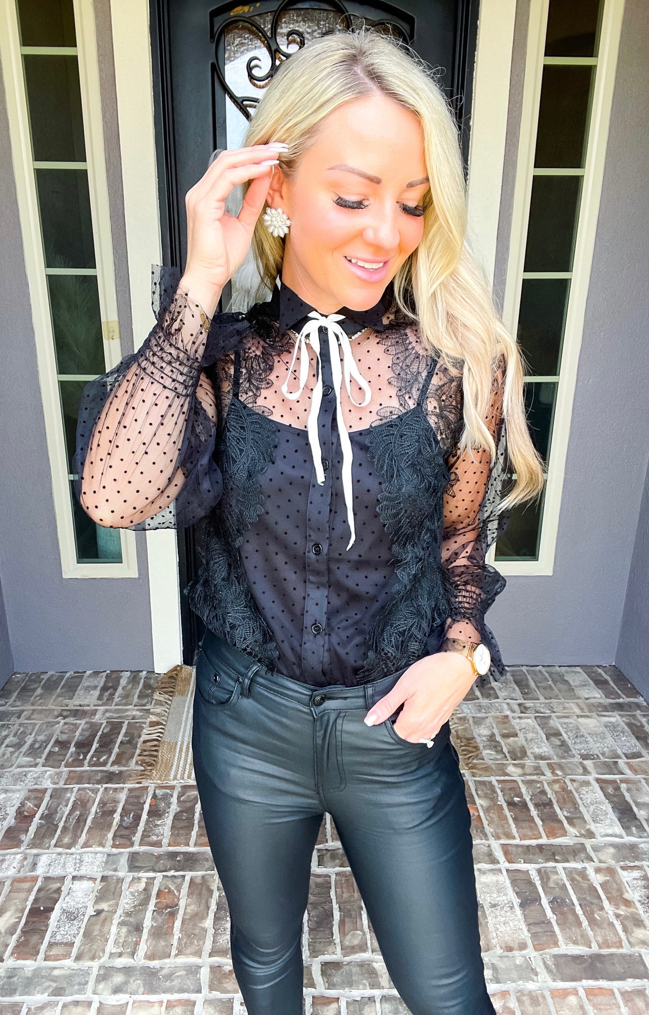 Romance Novel Lace Blouse