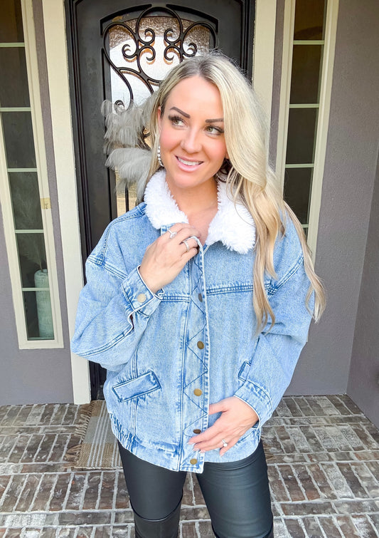 Cool Girl Oversized Denim Jacket