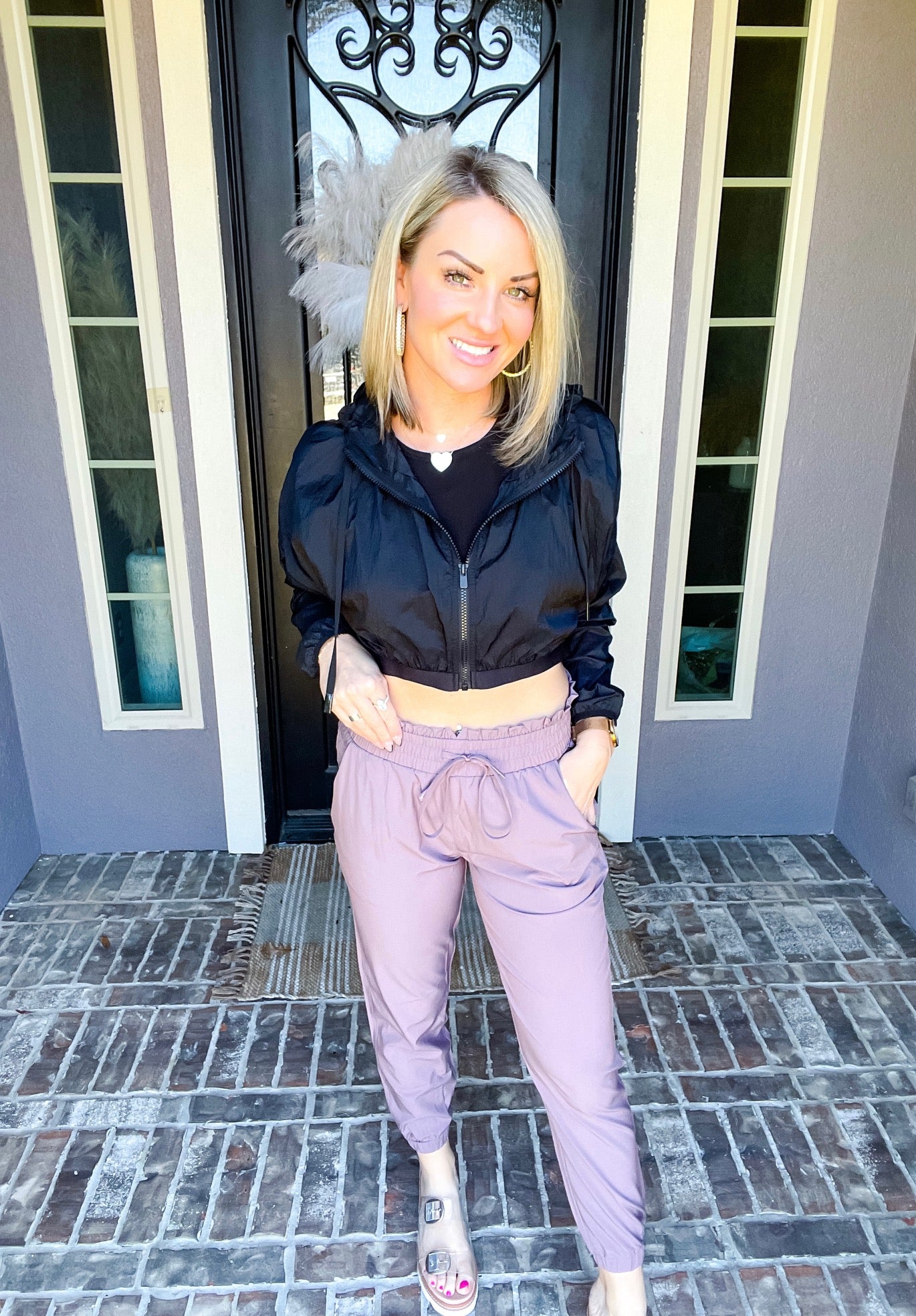 Running Errands Jogger - Mauve