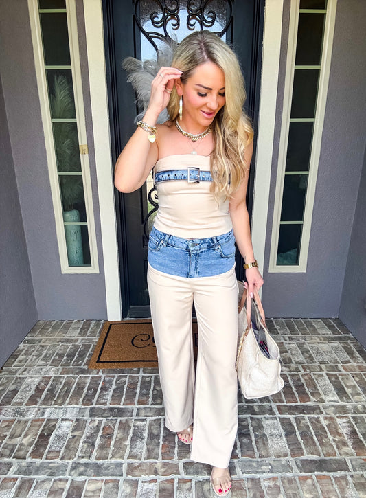 Casual Chic Denim Trousers