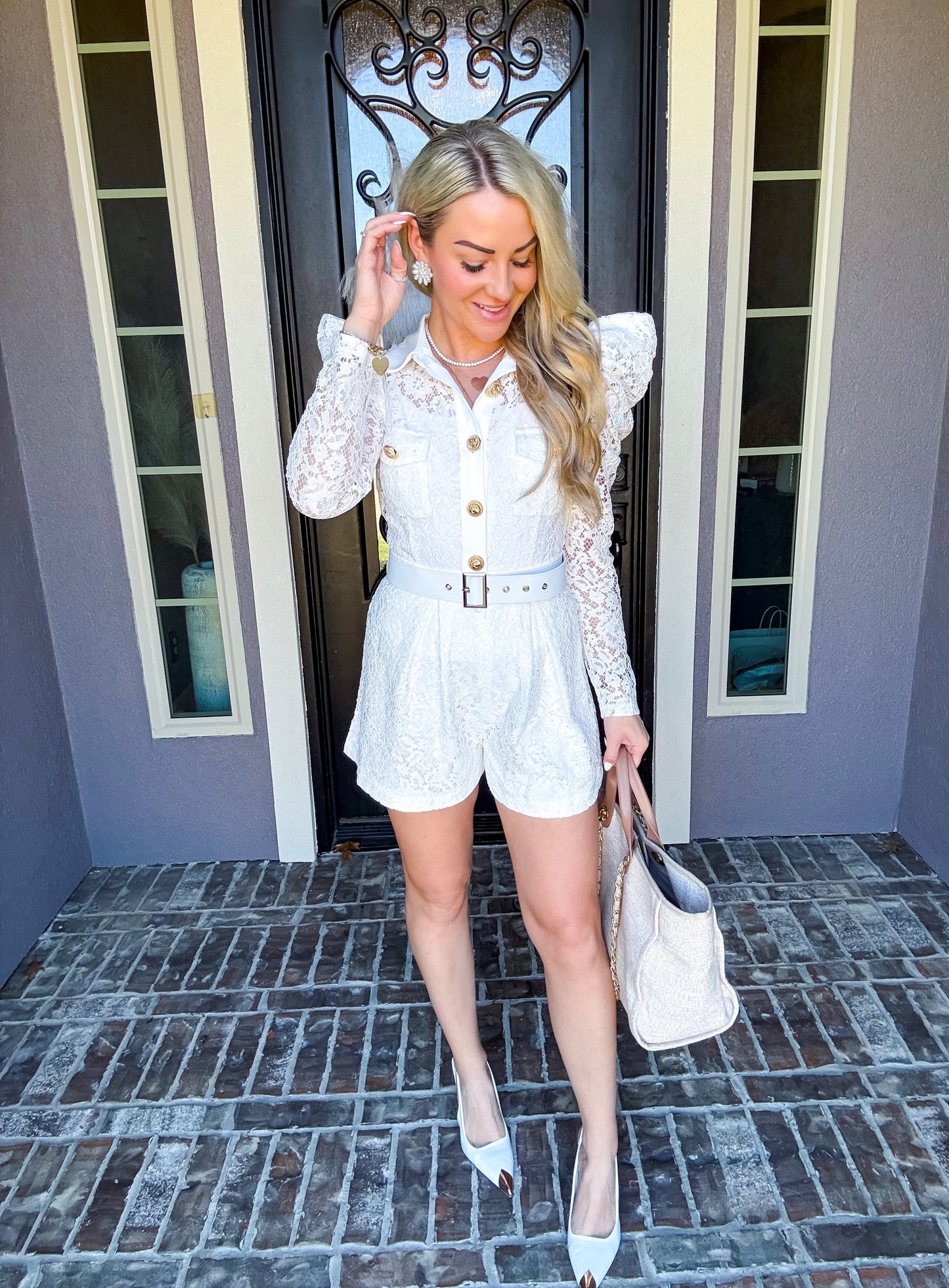 Cecily Lace Romper