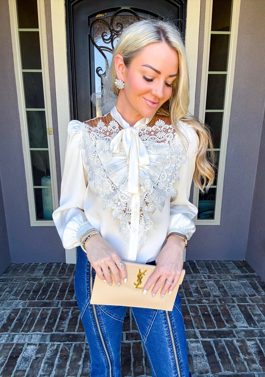 Butter Me Up Buttercup Lace Blouse