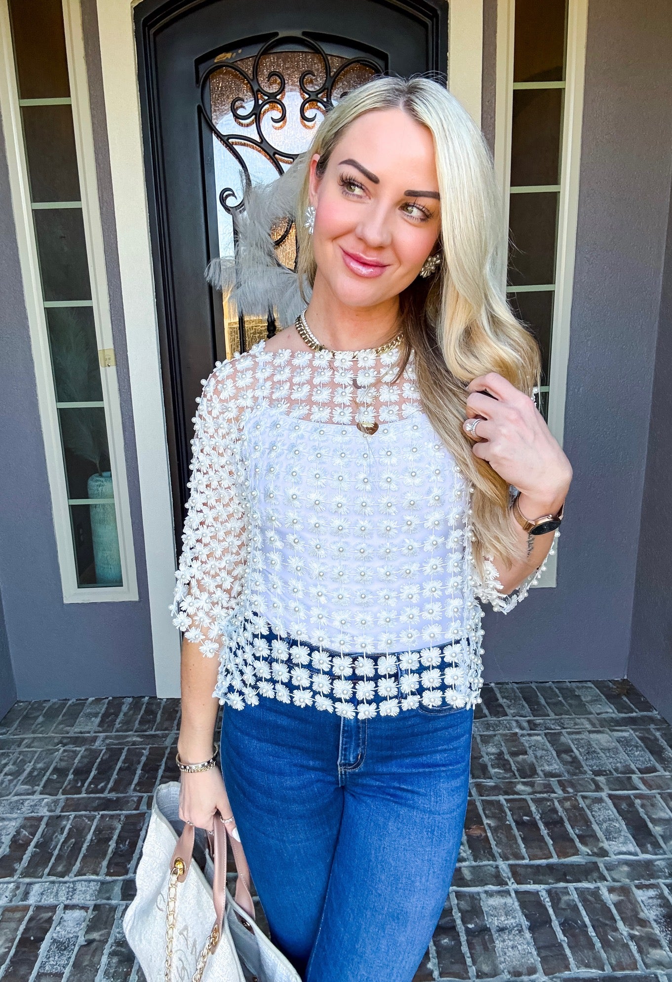 Sweet Haven Pearl Top - Ivory