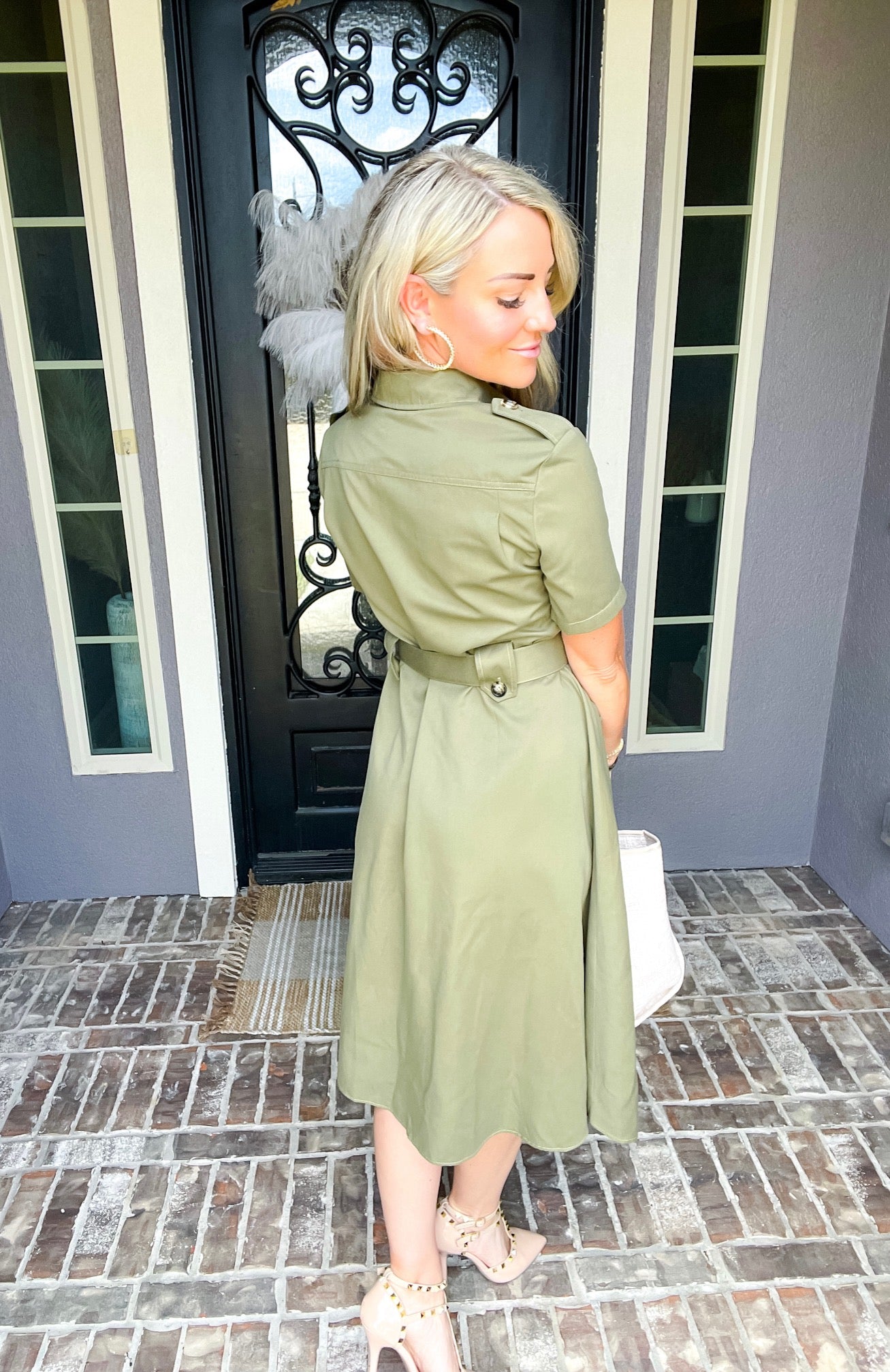 Always Timeless Olive Dress