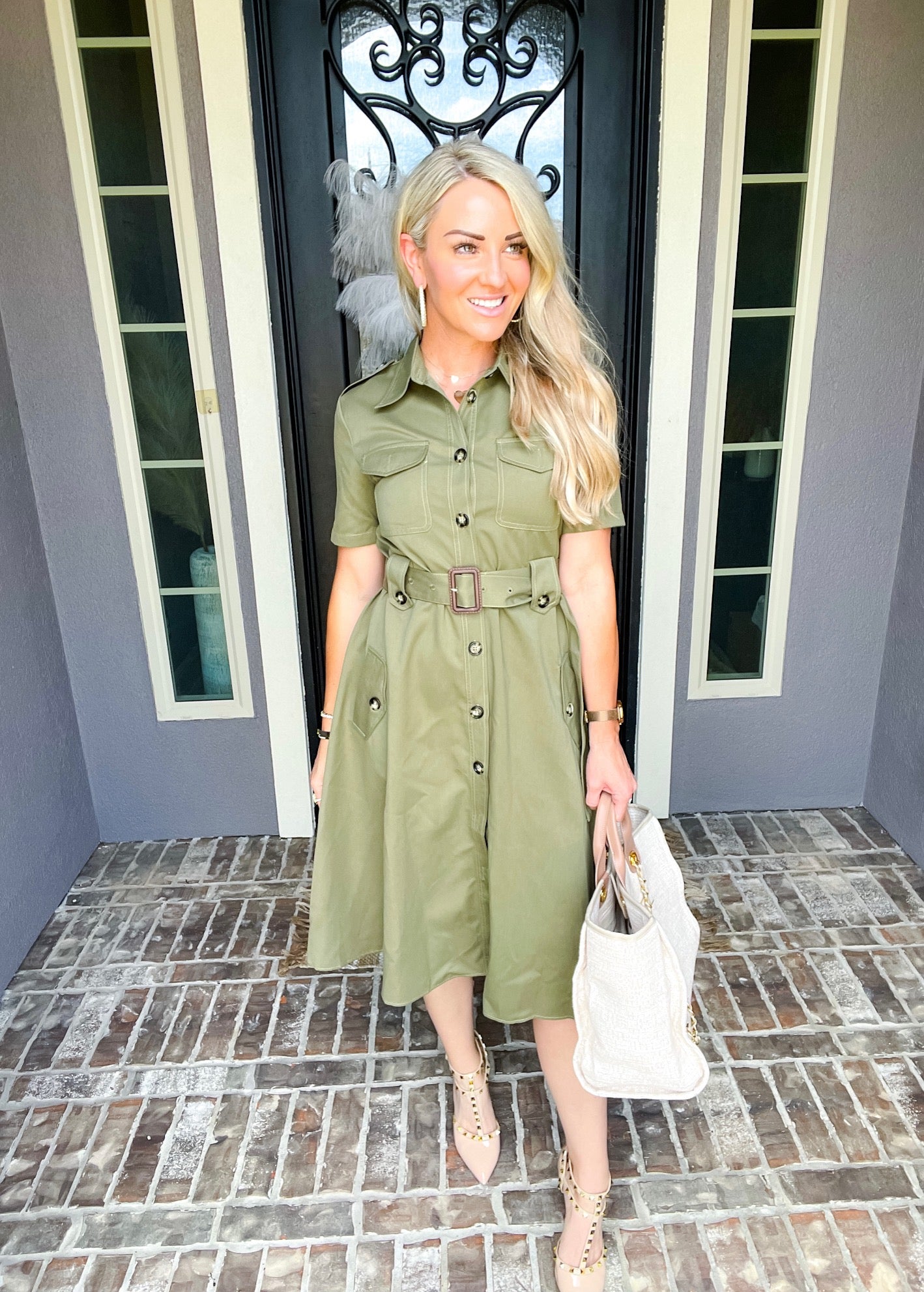 Always Timeless Olive Dress