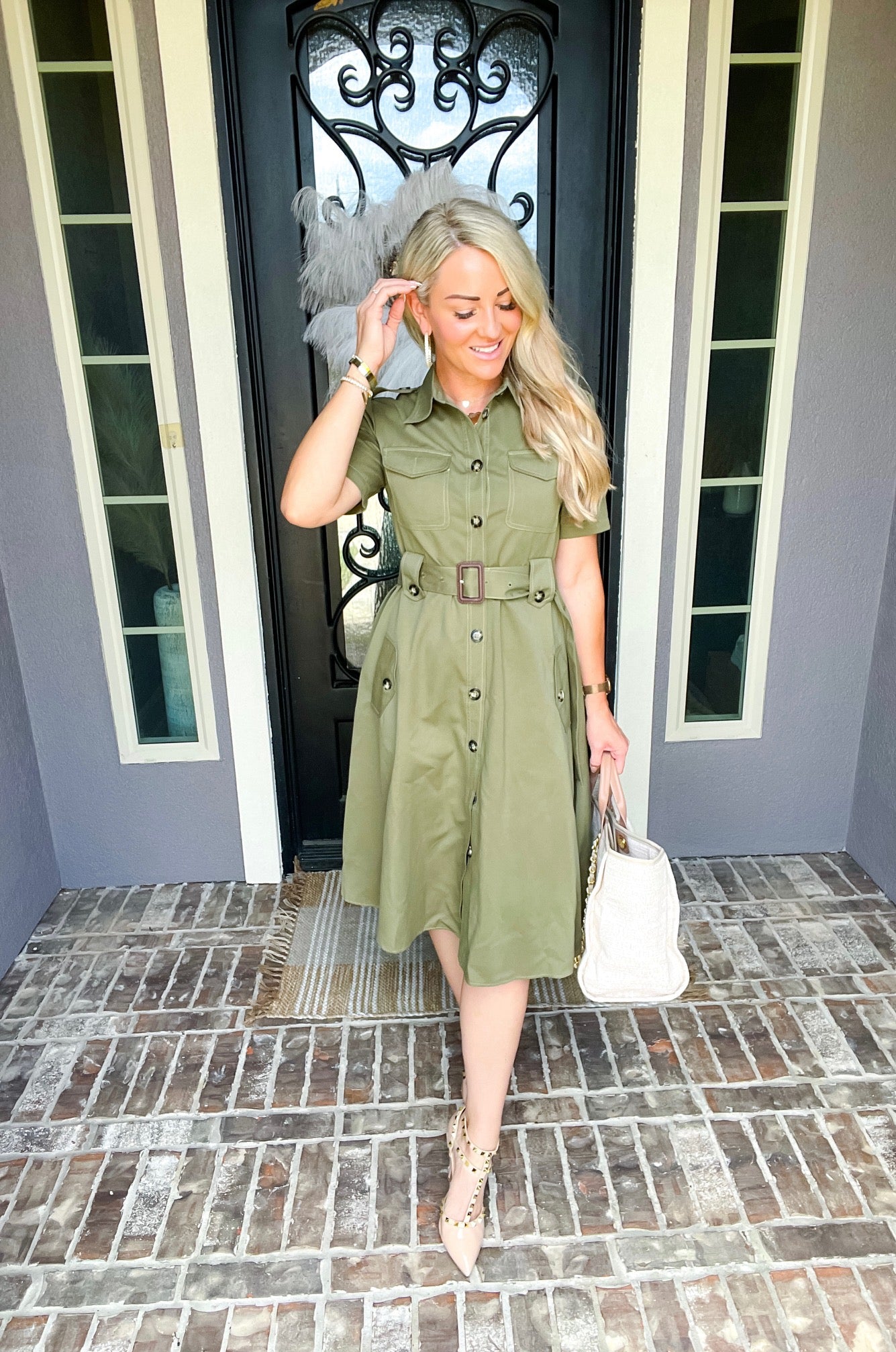 Always Timeless Olive Dress