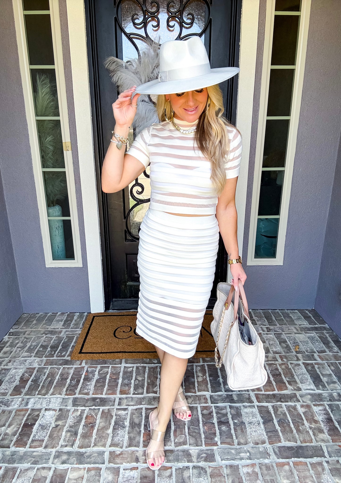 Coastal Chic Striped Skirt
