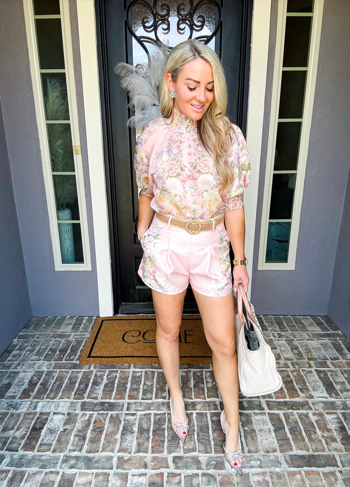 Whimsical Moment Flower Shorts
