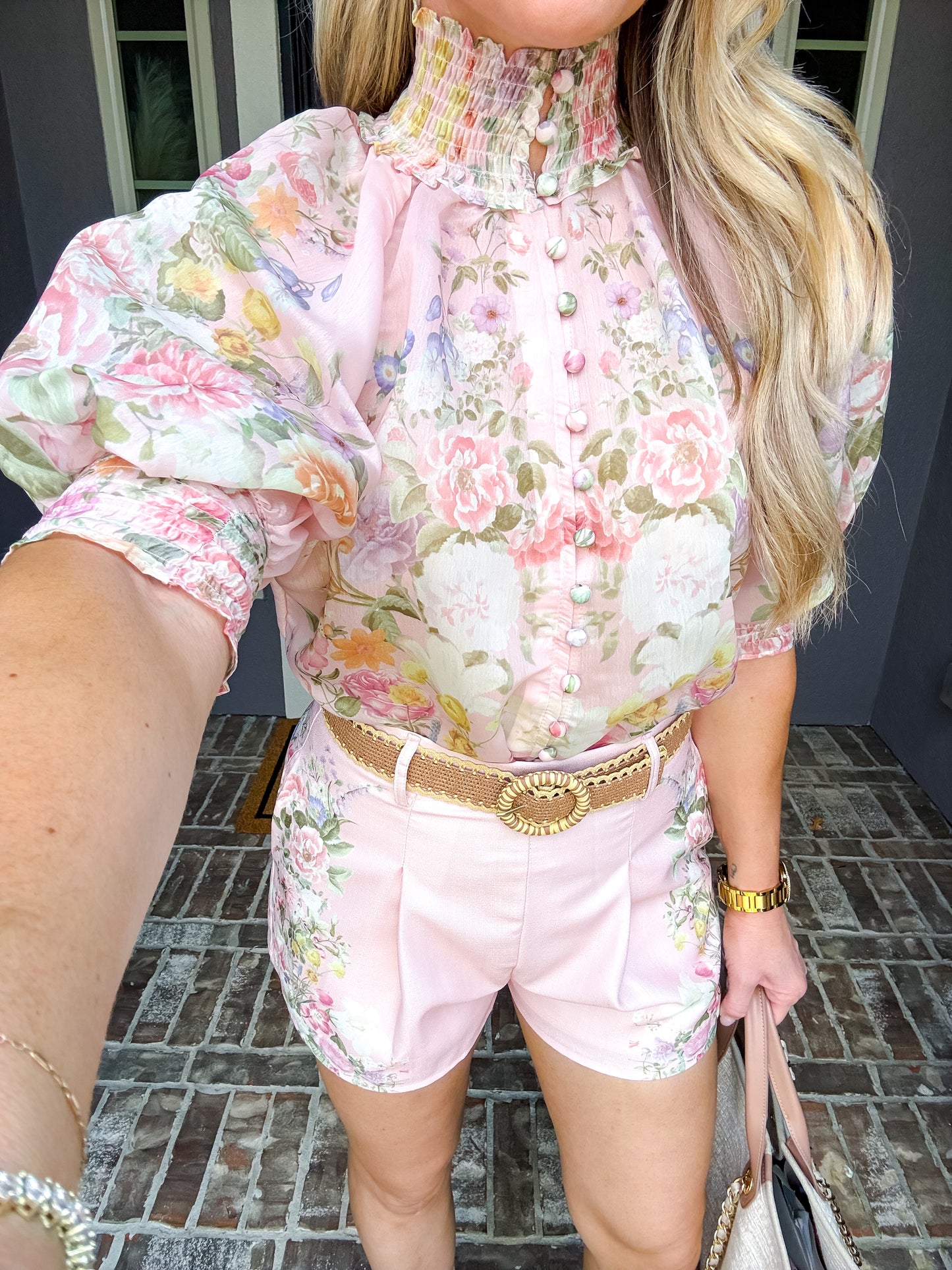 Whimsical Moment Flower Shorts