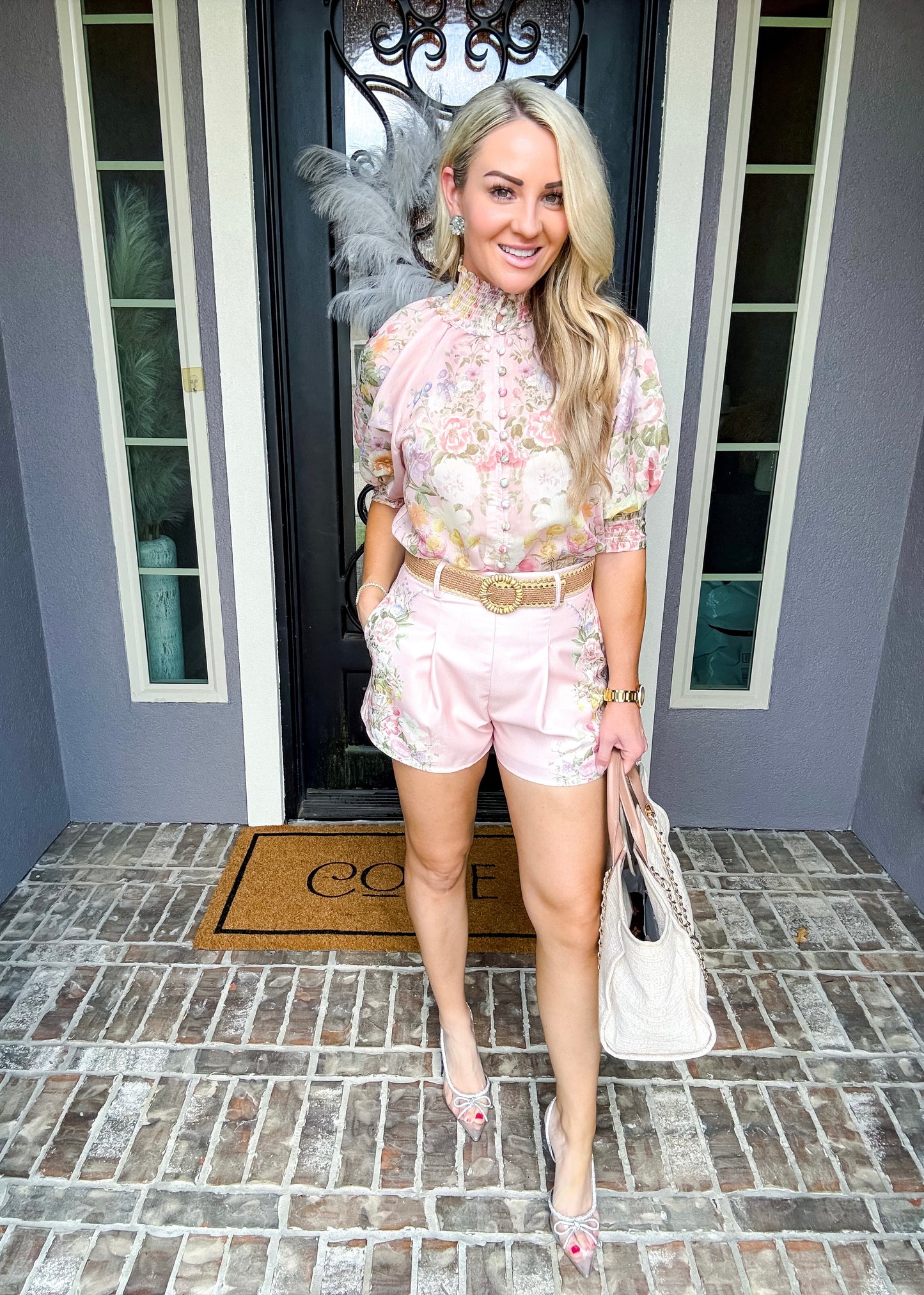 Whimsical Moment Flower Shorts