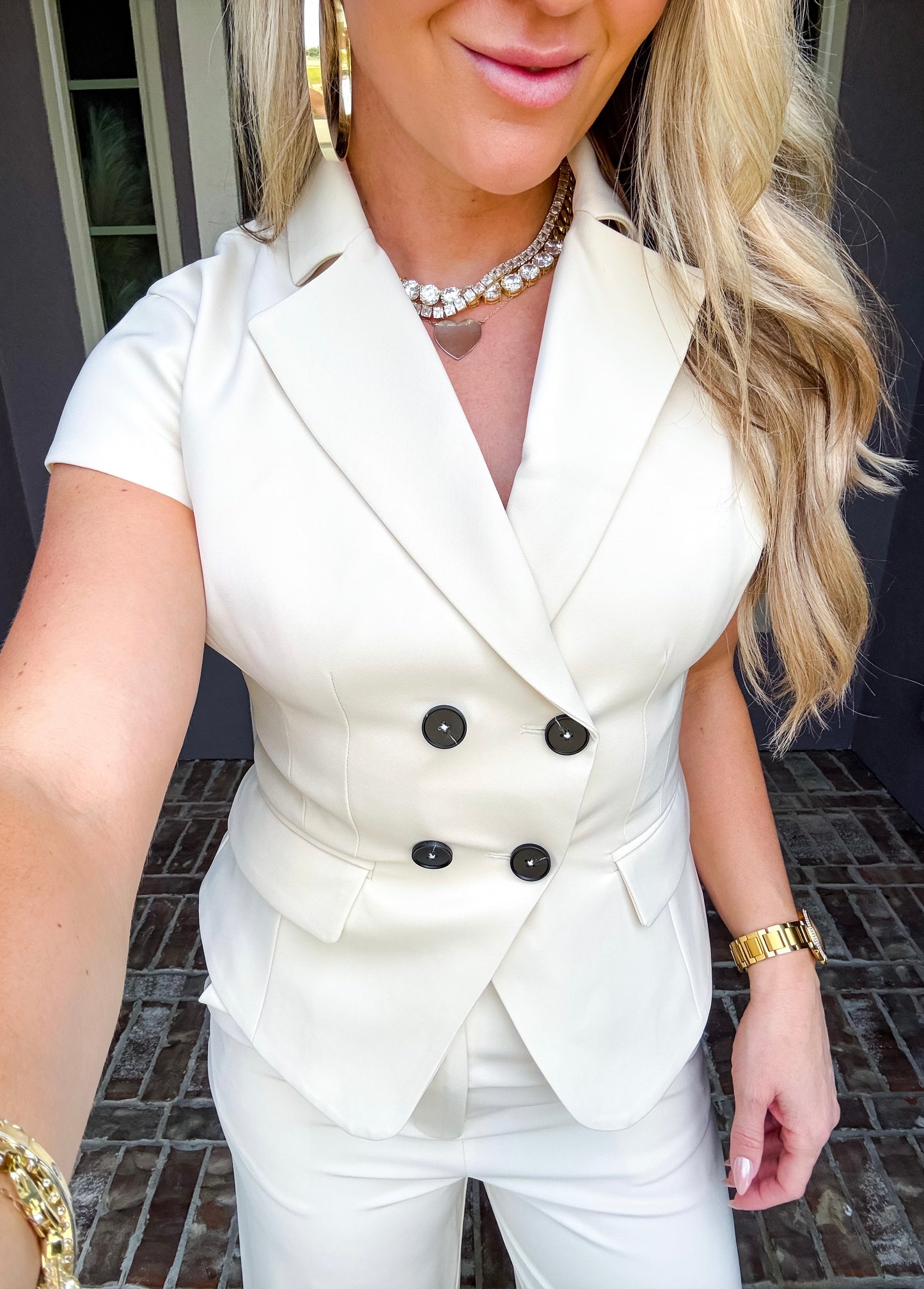 Meet Me In Rome Collared Top