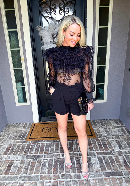 Keep It Polished Belted Shorts